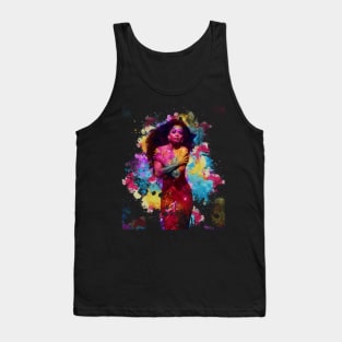 DIANA ROSS ~ Watercolor Illustration Tank Top